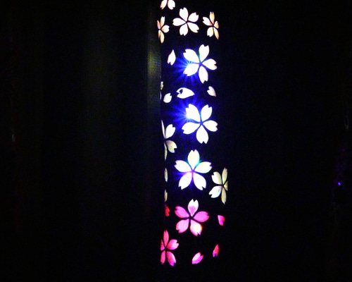 希少★曲がり竹★  竹灯り　彩シリーズ　〜春が来た〜　竹灯籠　孟宗竹 希少☆曲がり竹☆ 竹灯り 彩シリーズ 〜春が来た〜 竹灯籠