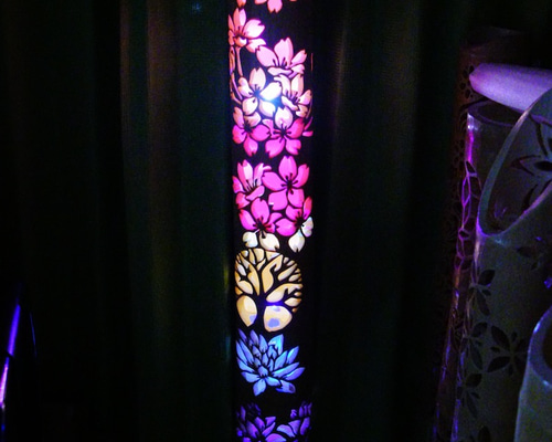 希少★曲がり竹★  竹灯り　彩シリーズ　〜春が来た〜　竹灯籠　孟宗竹 希少☆曲がり竹☆ 竹灯り 彩シリーズ 〜春が来た〜 竹灯籠 孟宗竹