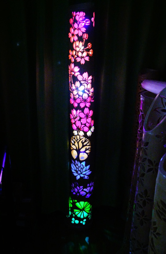 ☆超大型☆ 竹灯り 彩シリーズ 〜桜・蓮〜 竹灯籠 孟宗竹