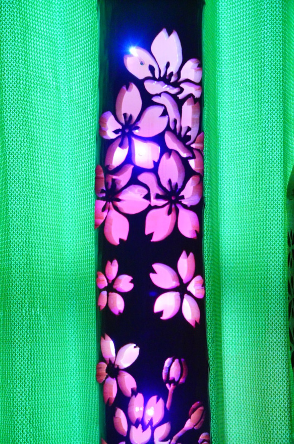 竹灯籠　〜彩シリーズ〜　春の野 竹灯籠　 彩シリーズ