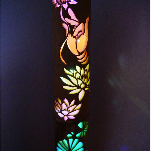 希少二股竹　彩シリーズ　〜〜仏の手・蓮〜〜 希少二股竹 彩シリーズ 〜〜仏の手・蓮〜〜