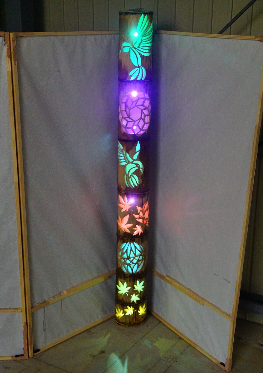 竹灯り　彩シリーズ　〜紅葉季節の移ろい〜　竹灯籠　孟宗竹 17,520円