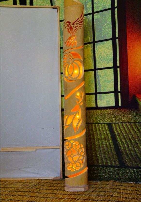 ☆竹灯り・竹灯籠☆ 和模様