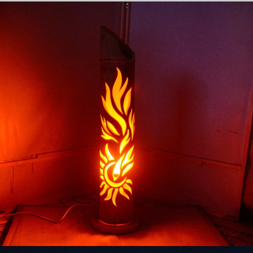 竹灯籠 竹灯り 竹ランプ 炎のゆらめき〜〜炎のしるし〜〜