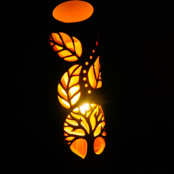 竹灯り・竹灯籠・竹ランプ　〜〜TREE〜〜　竹灯籠　竹灯り　癒し 3枚目の画像