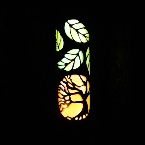 竹ランプ〜〜変化の木〜〜その日の気分で2つの美しさが楽しめる