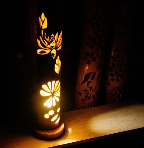 ☆竹灯り・竹灯籠☆ 和模様