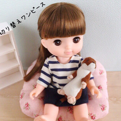 A★ソランちゃん サイズ人形服の 型紙 14点セット 8枚目の画像