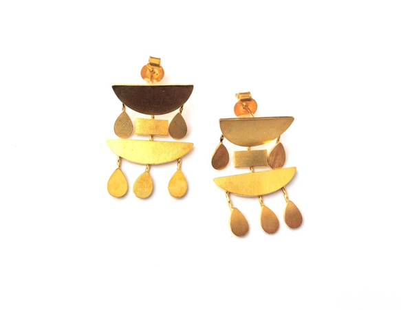 The Taji Earrings (ドロップレイヤー) 4枚目の画像