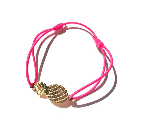 Heaven Beach Bracelet (ピンク・パイナップル) 1枚目の画像