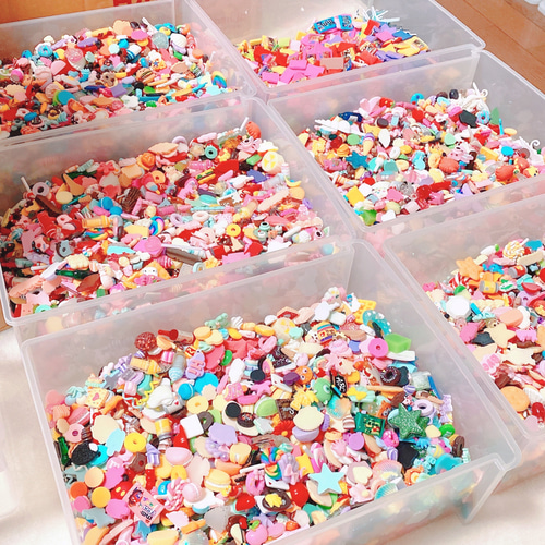 色んな デコパーツ 大量 500個 デコパーツ Homenail'AREHA 通販