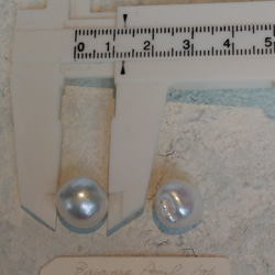大粒！天然バロック真珠のピアスorイヤリング 3枚目の画像