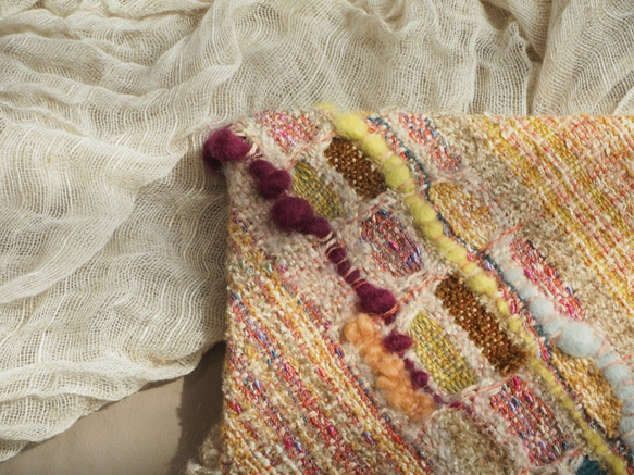 手織りのファブリックパネル Fabric Panel 3枚目の画像