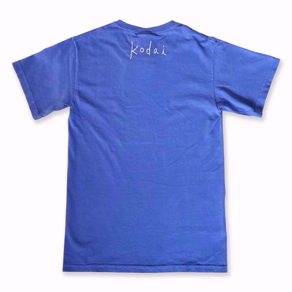 古代シリーズ＊ゆるい埴輪Tシャツ（blue） 2枚目の画像