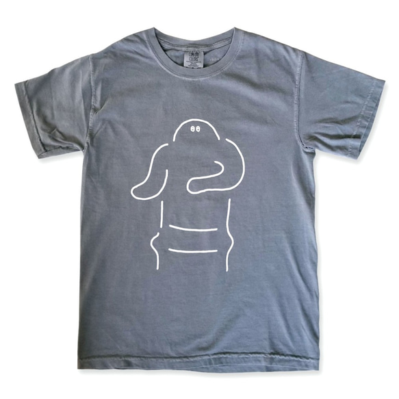 古代シリーズ＊ゆるい埴輪Tシャツ（gray） 1枚目の画像