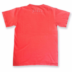 古代シリーズ＊ゆるい埴輪Tシャツ（蛍光オレンジ） 2枚目の画像