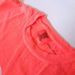 古代シリーズ＊ゆるい埴輪Tシャツ（蛍光オレンジ） 3枚目の画像