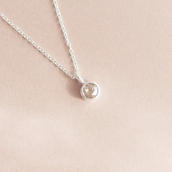 【純銀】ダイヤモンドのネックレス 2枚目の画像