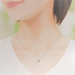 【純銀】ダイヤモンドのネックレス 5枚目の画像