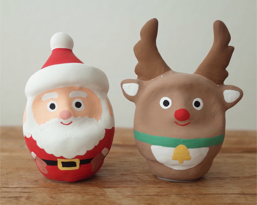 オーダー受付中★クリスマスセット①★サンタ★トナカイ★ダイカット★クラフトパンチ 310クラフトパンチミニケース入りクリスマスサンタトナカイ