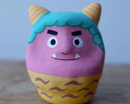 ヤチコダルマ　ピンクハウス　PINKHOUSE フリル　民芸品　だるま　達磨 ヤチコダルマピンクハウスPINKHOUSE フリル民芸品だるま達磨