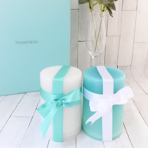 Tiffany Blue キャンドル Tiffany Facets Blue is the Color of Love Candle in Tanzanite