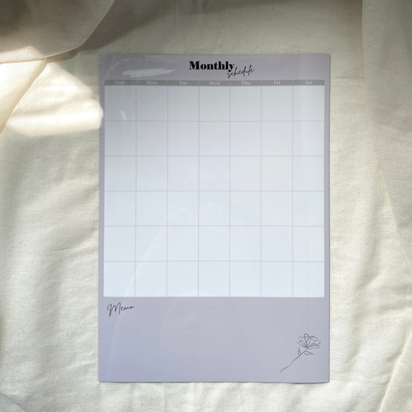 1ヶ月ホワイトボードカレンダー ᝢ マグネットシート ᝢ A4サイズ 7枚目の画像