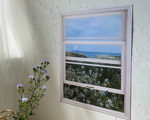 「美しい窓辺」ウォールデコM ホワイト 美しい窓辺」ウォールデコM ホワイト