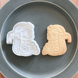 クッキー型 ふちアマビエ様① おうちカフェ 2枚目の画像