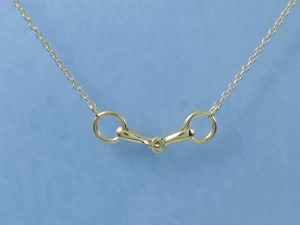 馬好きならご御存知ハミネックレス（ 950シルバー 720NLS1 K18/Rhodium C17 ）