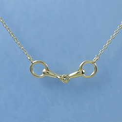 馬好きならご御存知ハミネックレス（ 950シルバー 720NLS1 K18/Rhodium