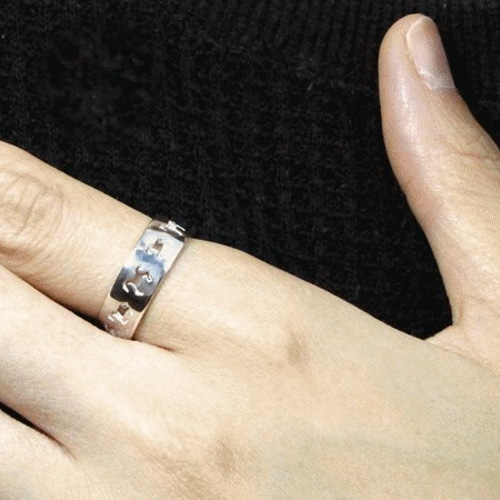 馬九イクんです」リング（950シルバー 430RGS C6） 指輪・リング