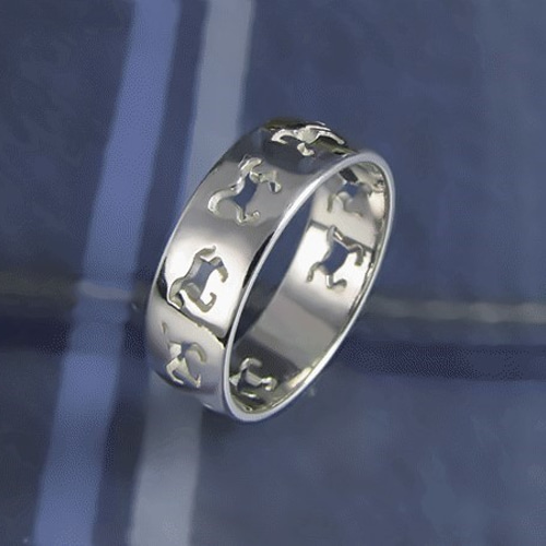 馬九イクんです」リング（950シルバー 430RGS C6） 指輪・リング