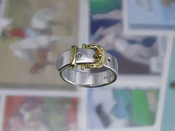 isir ファッション SIBU シルバー ダイヤモンド風リング