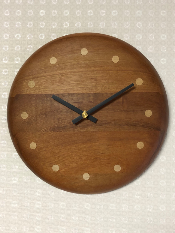 Round Wall Clock "Cherry" 桜　[現品] ウォールクロック　壁掛け時計　新規出品につき送料 2枚目の画像