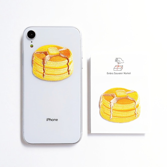 ホットケーキミックスで作った ホットケーキ 2WAYS！刺繍の