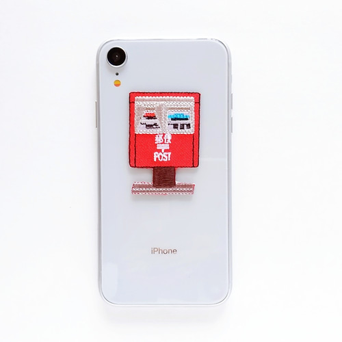 BKPP RED ENVELOPE グッズ 赤い 郵便ポスト の 2WAYS！刺繍のアイロンワッペン＆ステッカー