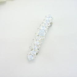 Swarovski white opal barrette 2枚目の画像