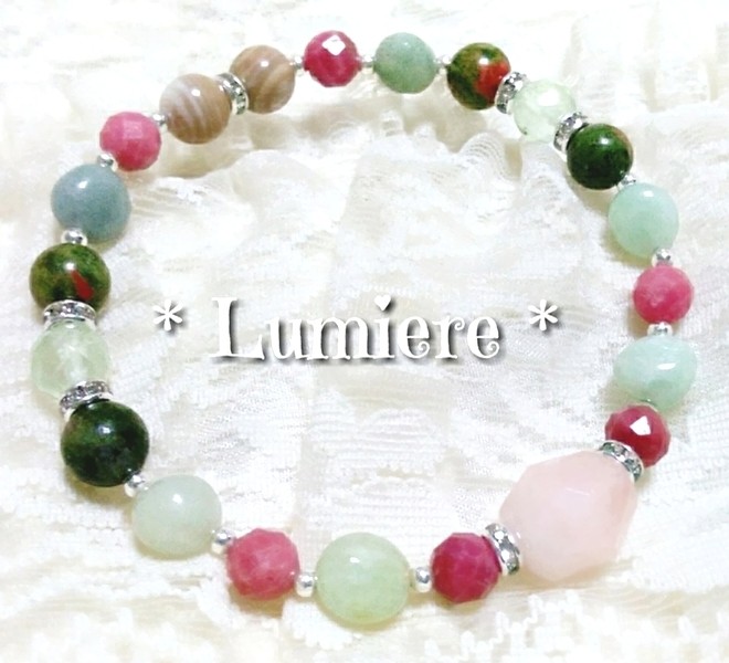 エネルギー封入アミュレット★運気回復ブレスレット★天然石