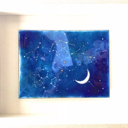 新作2021】星座BOX(L)-B 一点もの 七宝焼 七宝絵画 アート