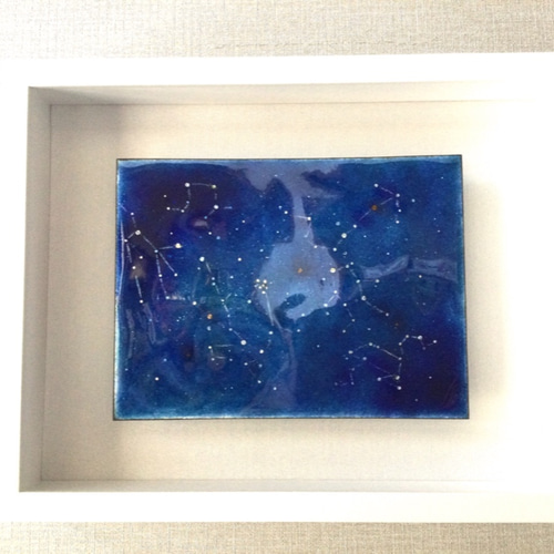 新作2021】星座BOX(L)-D 一点もの 七宝焼 七宝絵画 アート
