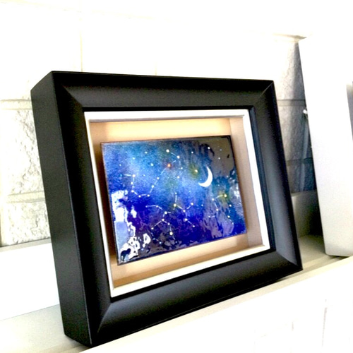 新作2021】星座BOX(M)-D 一点もの 七宝焼 七宝絵画 アート