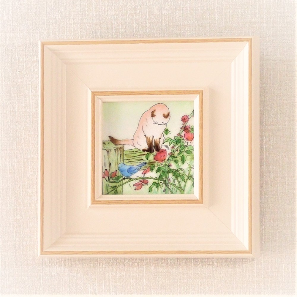 七宝焼　窓辺　(京七宝)   ヒロミ.アートの七宝絵画 719vVMoVrtL._UF894,1000_QL80_.jpg
