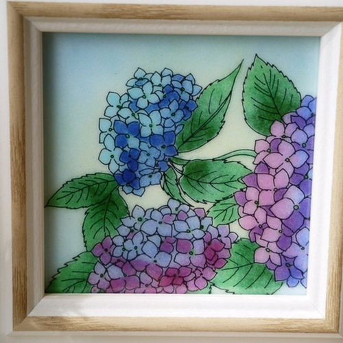 七宝焼　カワセミの絵画 木製フレーム付き　【1点物】 七宝焼 カワセミの絵画 木製フレーム付き 【1点物】