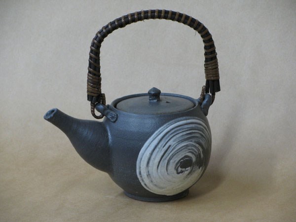 弦付き丸刷毛目急須