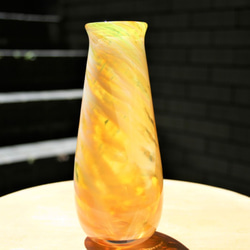 手作りガラス　雪風〈花器〉3色あります。 2枚目の画像