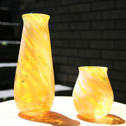 手作りガラス　雪風〈花器〉3色あります。 3枚目の画像