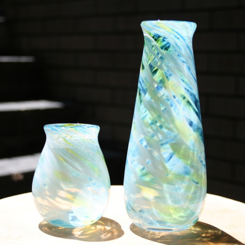 Amazon.co.jp: 花瓶花器 3つセット北欧 ガラス 小さな フラワー