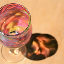 手作りガラス　雪風〈miniワイン〉3色あります。 5枚目の画像