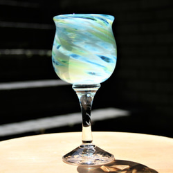 手作りガラス　雪風〈miniワイン〉3色あります。 6枚目の画像
